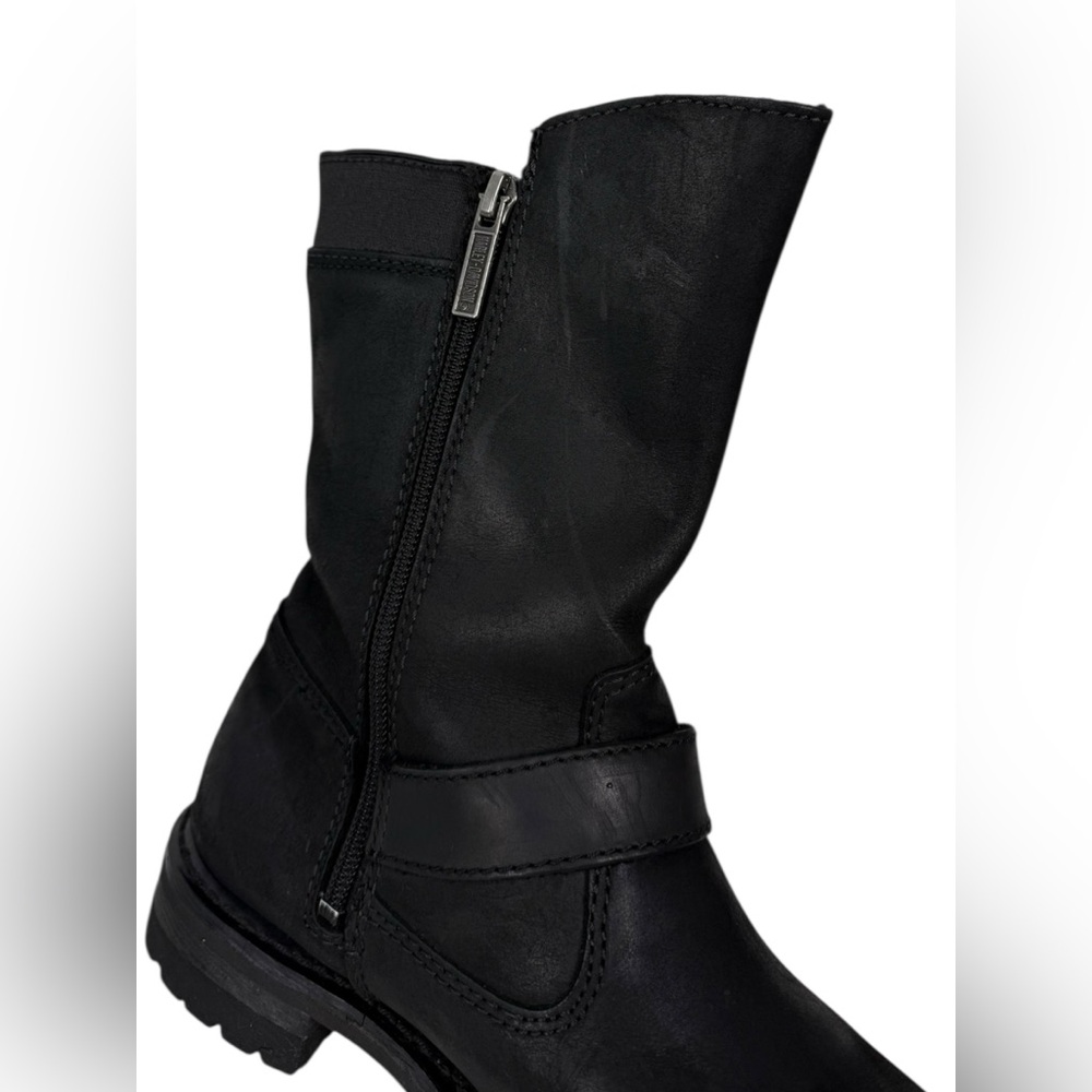 Harley Davidson Womens Lizzie 8” Black Leather Motorcycle Boots D87037 Size US 8 - Picture 12 of 15